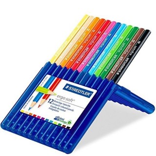 LÁPIS DE COR STAEDTLER ERGOSOFT 12 CORES